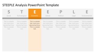 Color Highlight Slide for Economic Factor