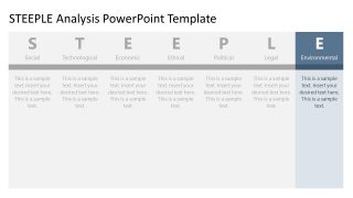 Spotlight on Environmental Factor - STEEPLE Analysis Template