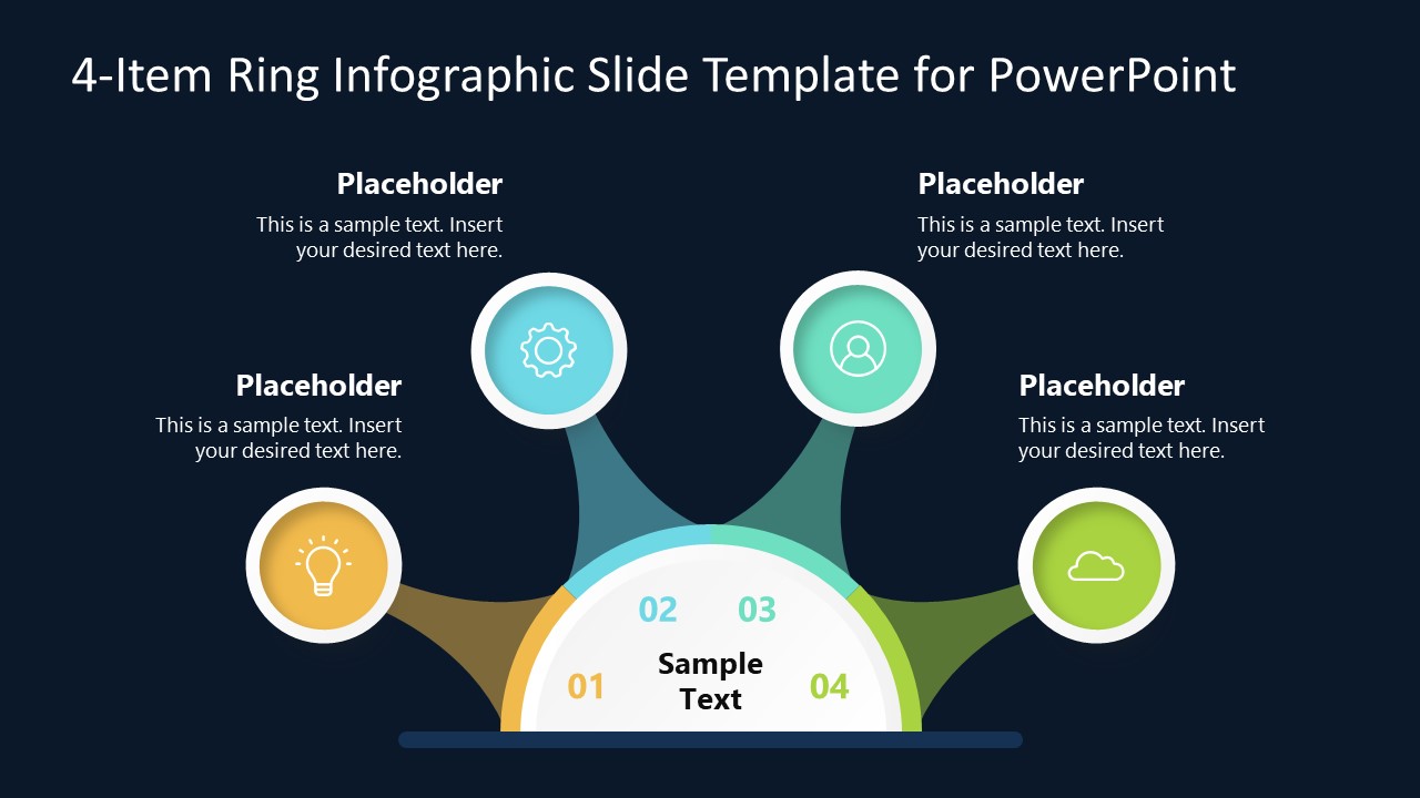 Presentation Slide Template of Ring Infographic Diagram