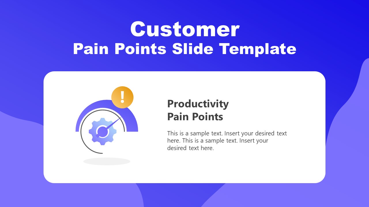Template Slide for Productivity Pain Points