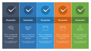 PPT Template Slide of Editable Horizontal Diagram