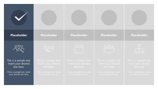 Horizontal Checklist Diagram for PowerPoint