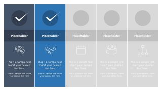 PPT Presentation Template of Horizontal Checklist