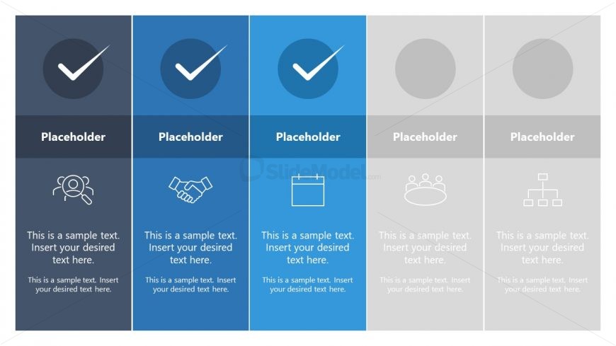 5-Step Checklist Diagram for Presentation