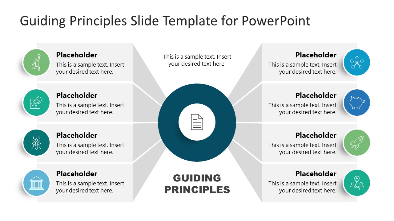 PPT Slide Template for Guiding Principles Presentation