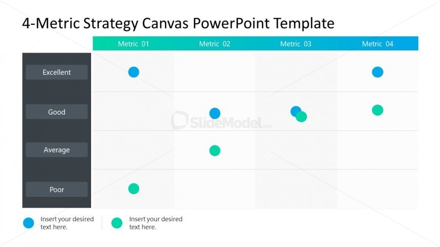 4-Metric Strategy Canvas PowerPoint Slide