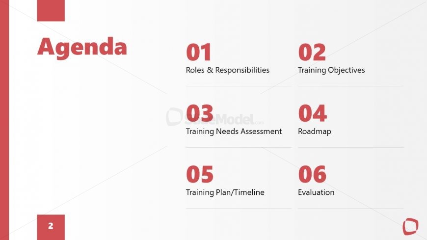 Editable Agenda Slide Template for PowerPoint
