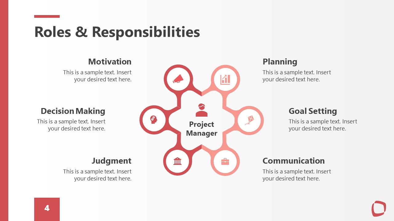 Template Slide for Roles and Responsibilities 