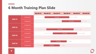 Monthly Planning PPT Template Slide for Presentation