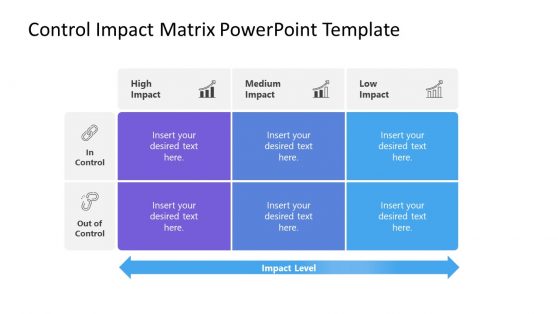 Control Impact Matrix PowerPoint Template