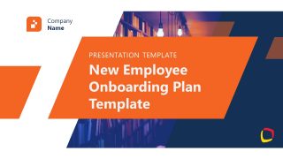 PPT Cover Slide Template for Onboarding Presentation