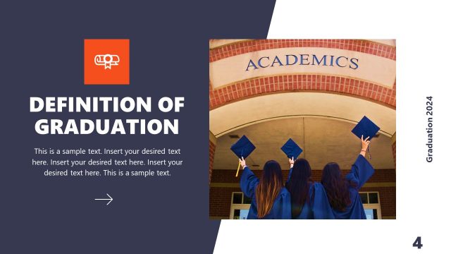 Definition of Graduation Template Slide