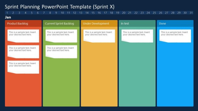 Sprint Planning Template – Dark Background