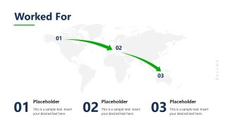 Editable Map Slide for Work Experience 