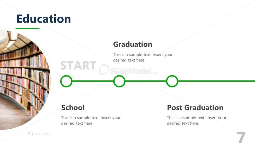 Customizable Horizontal Timeline PPT Diagram