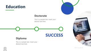 Roadmap Slide for Educational Background Presentation 