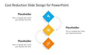 Colored Diamond Shapes for Cost Reduction Methods Presentation