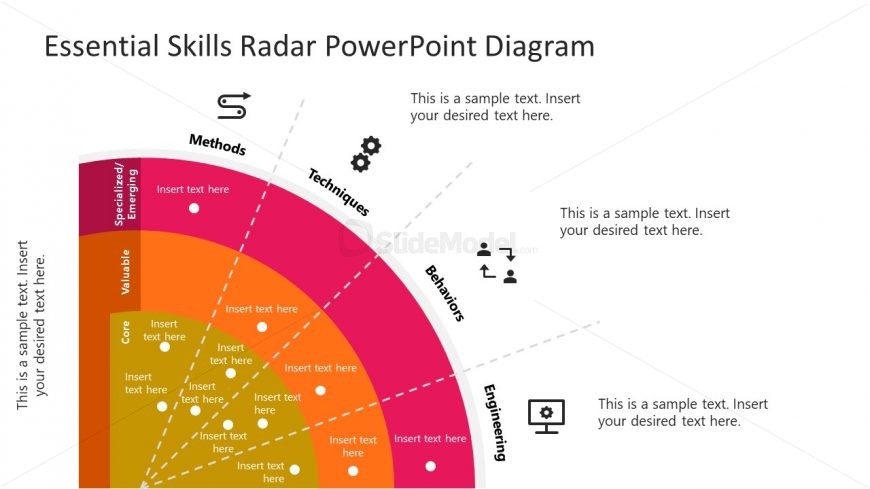 Editable Slide Design with Radar Diagram