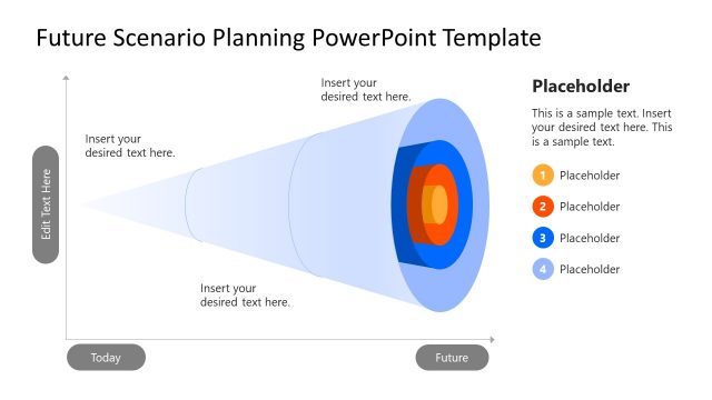 Editable Slide Infographic Template for Future Scenario Planning