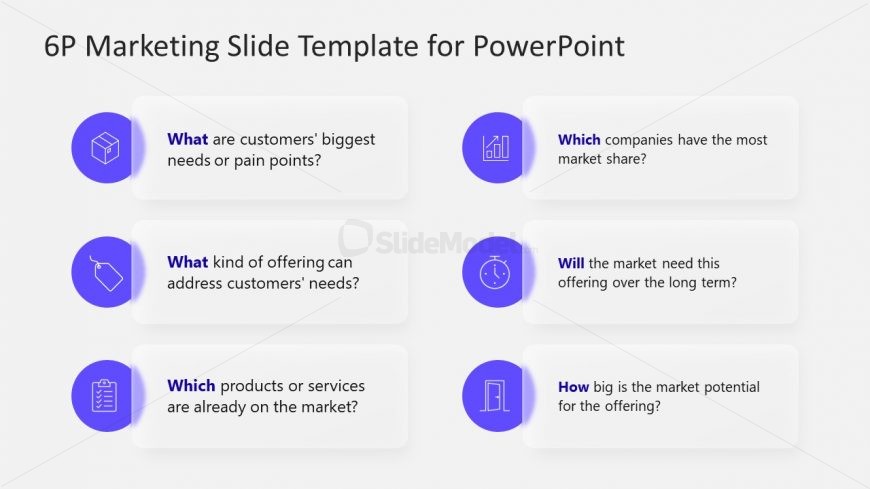 PowerPoint Template for 6Ps of Marketing