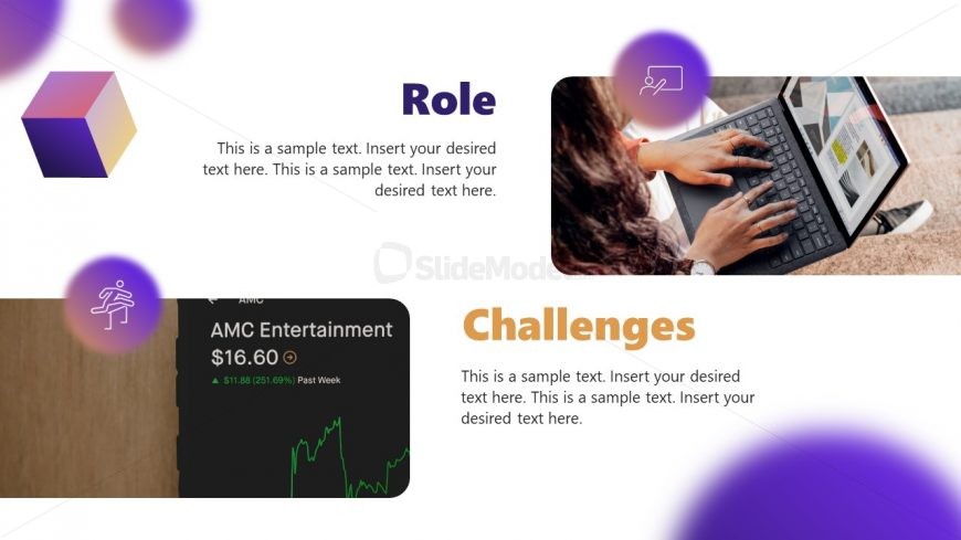 Roles and Challenges Presentation Slide with Images