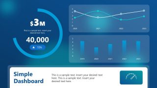 PPT Simple Dashboard Slide Template