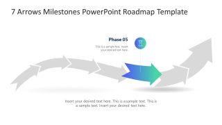 7 Arrow Illustration for PowerPoint Presentation