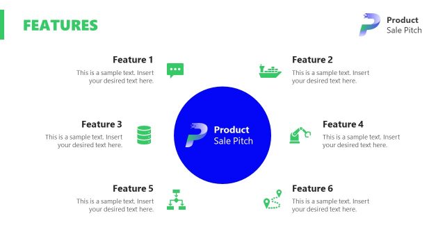 Infographic Product Features Slide