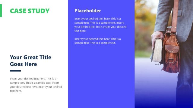 Case Study Presentation Template Slide for PowerPoint