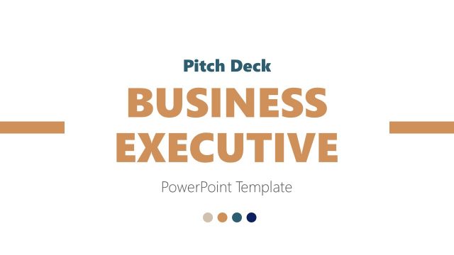 Business Executive Pitch Deck PowerPoint Template