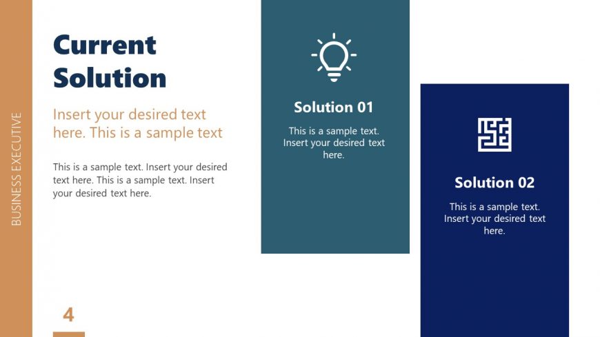 Editable Current Solution Slide for Business Pitch Deck