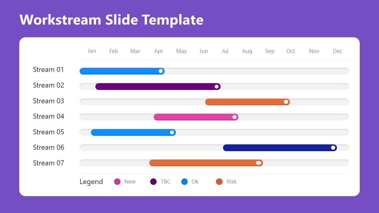 Workstream PowerPoint Template Slide