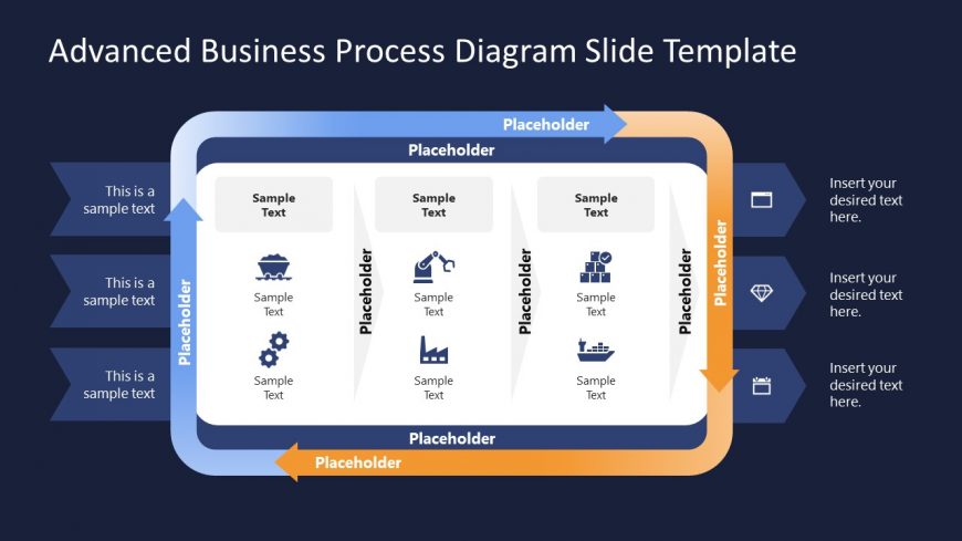 PPT Template Slide for Business Process Diagram