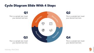 Circular Puzzle Infographic Design - Visionary Pitch Deck