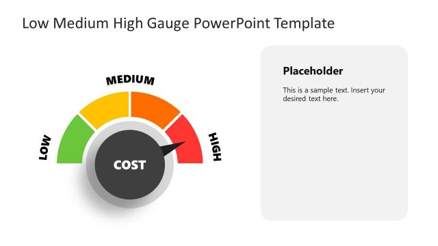 PowerPoint Slide Design Low Medium High Gauge Design
