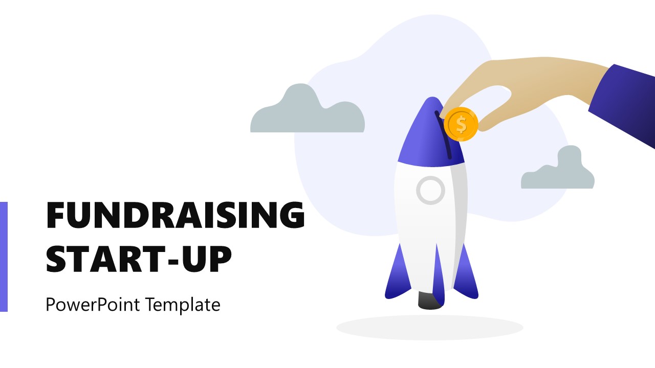 Editable Rocket Slide for Fundraising Startup Presentation