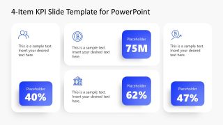 Editable 4-Item Slide Design for Presentation