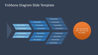 Dark Background Fishbone Diagram with Modern Features