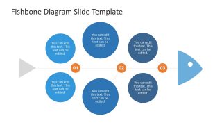 PPT Template Fishbone Diagram with Circles