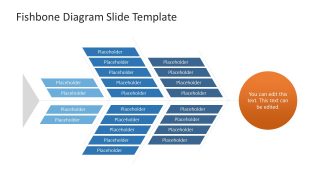 Rectangular Text Boxes Modern Design Fishbone Diagram