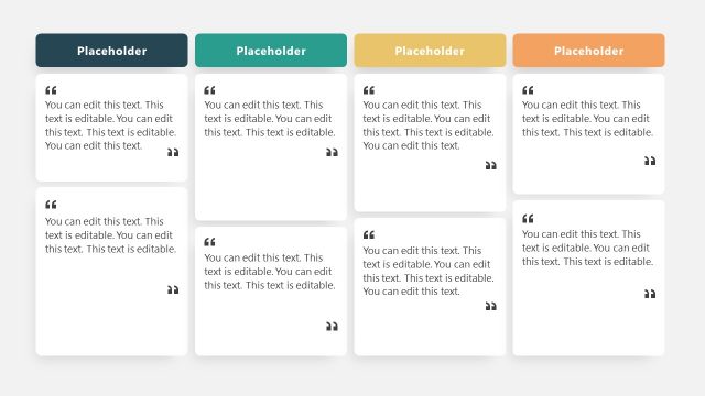 8 Box Quote Template for PowerPoint