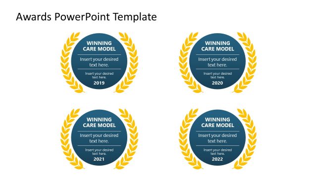 Award Labels Slide Design for PowerPoint