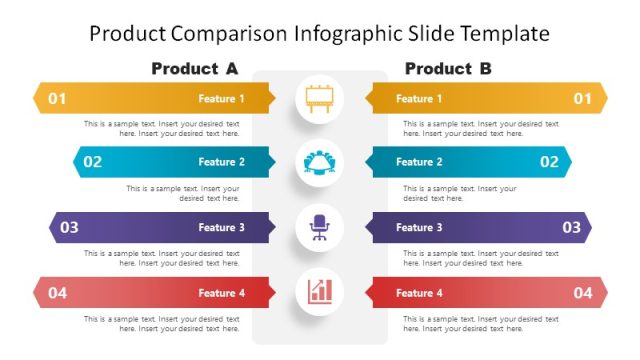 Product Comparison Infographic Slide Template for PowerPoint
