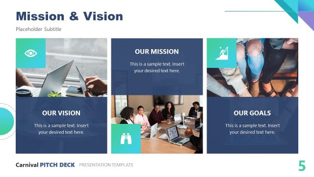 Mission & Vision Slide – Carnival Slide Deck