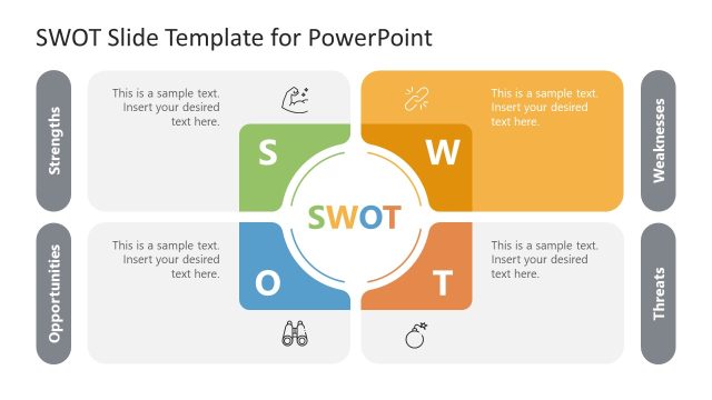 Weaknesses Slide for PowerPoint – SWOT Template