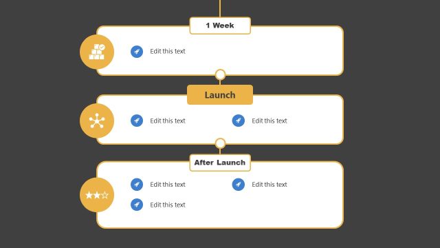 Product Launch Vertical Timeline Template