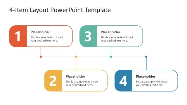 PPT 4-Item Template Design for Presentation