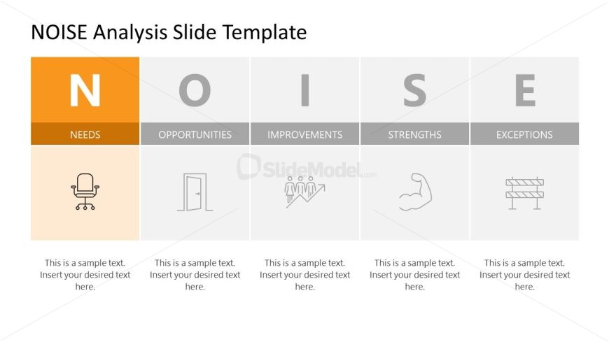 Editable NOISE Template Slide