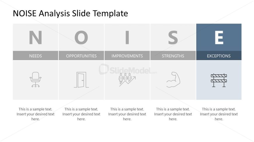 NOISE Analysis PPT Template for Presentation