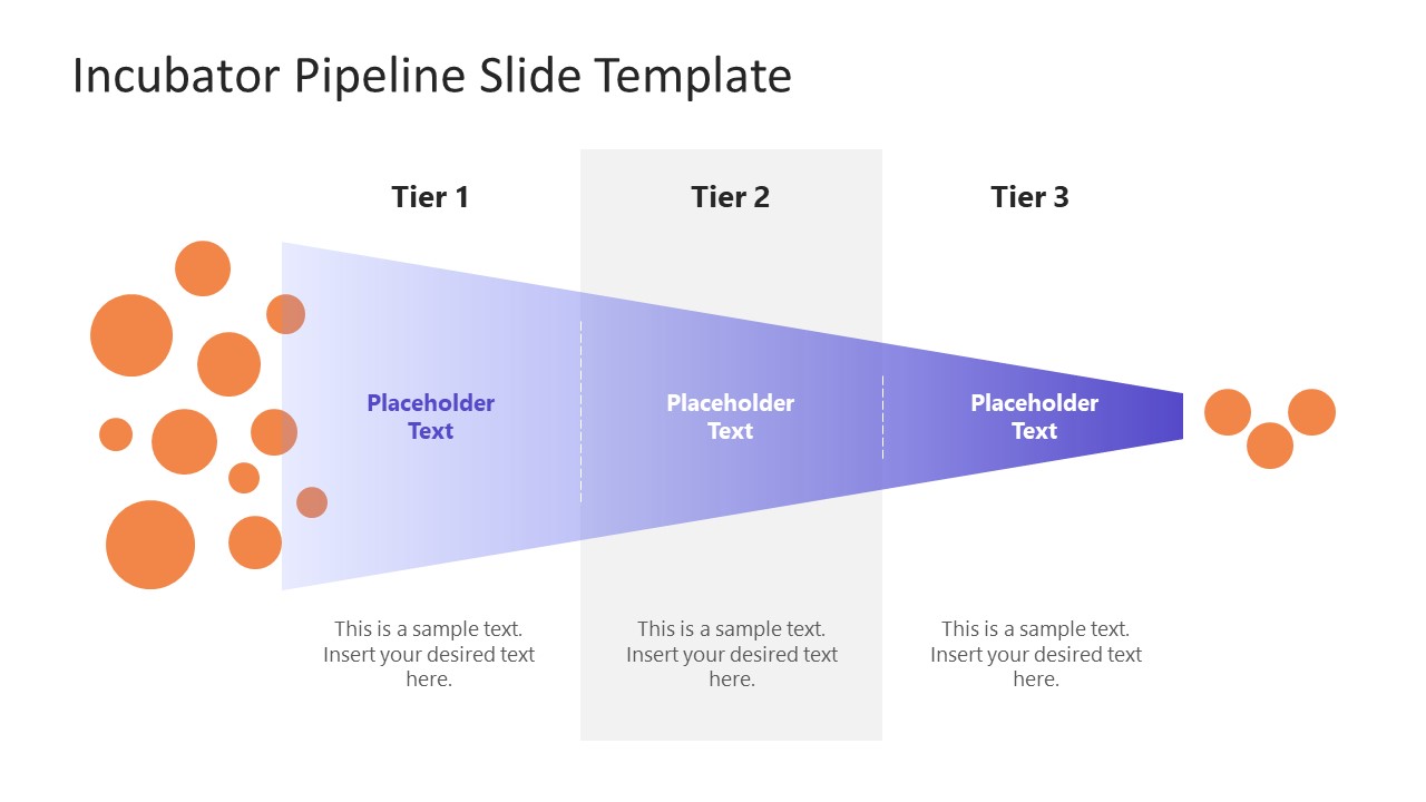 PowerPoint Three-Tier Diagram - Incubator Pipeline